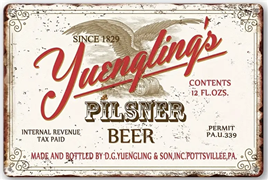 Yuengling Pilsner Beer Metal Sign